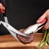 1PC Kitchen Scissors Korean Barbecue Shears Multi-functional Stainless Steel Household Scissors for Cutting Chicken and Fish