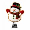 Christmas Snowman Spring Rocking Ornament for Holiday Tabletop and Window Decor