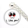 TBH Autism Creature Yippies Creative Funny Yippee Meme Cartoon Glass Cabochon Pendant Necklace Charm Jewelry Gift Jewelry