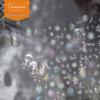 Tomoni Shell Light Winter Snowflake Sweater Nail Stickers - Translucent Christmas Nail Art Decals