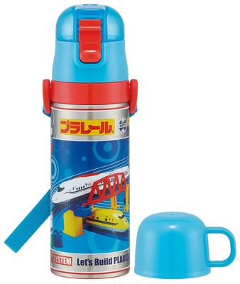 Garrafa de água de aço inoxidável Skater para com Plarail 21 crianças de 2 vias, 430ml, copo, SKDC4-A