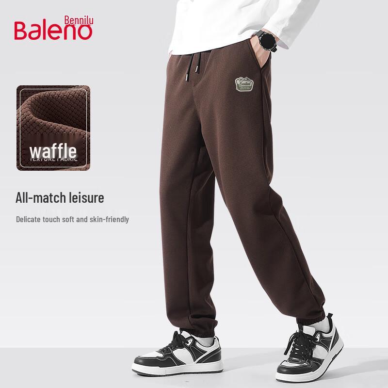 

Baleno Men s Waffle Knit Anti-Wrinkle Casual Jogger Pants 3XL