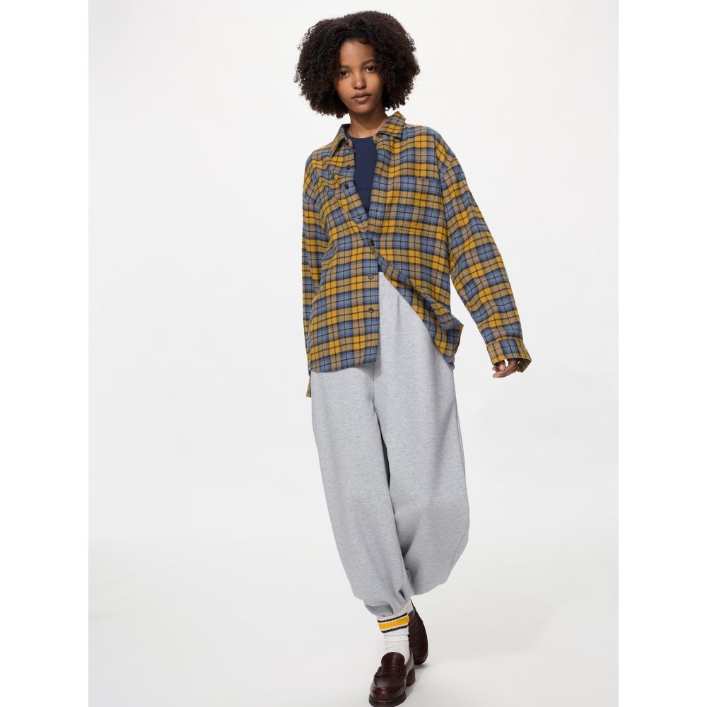 Uniqlo Japan Flannel Shirt Overcheck