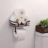 Rustic Style Toilet Paper Holder Wooden Paper Phone Holder Multipurpose Paper Storage Shelf  Hotel