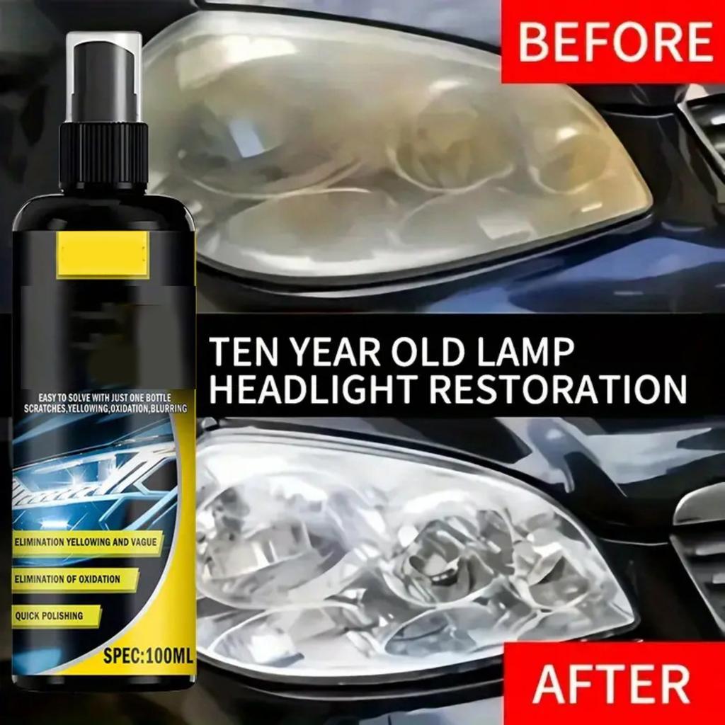 Auto Headlight Restoration & Refurbishment Tool Kit With 100ml Headlight Restoration Heating Fogging Solution