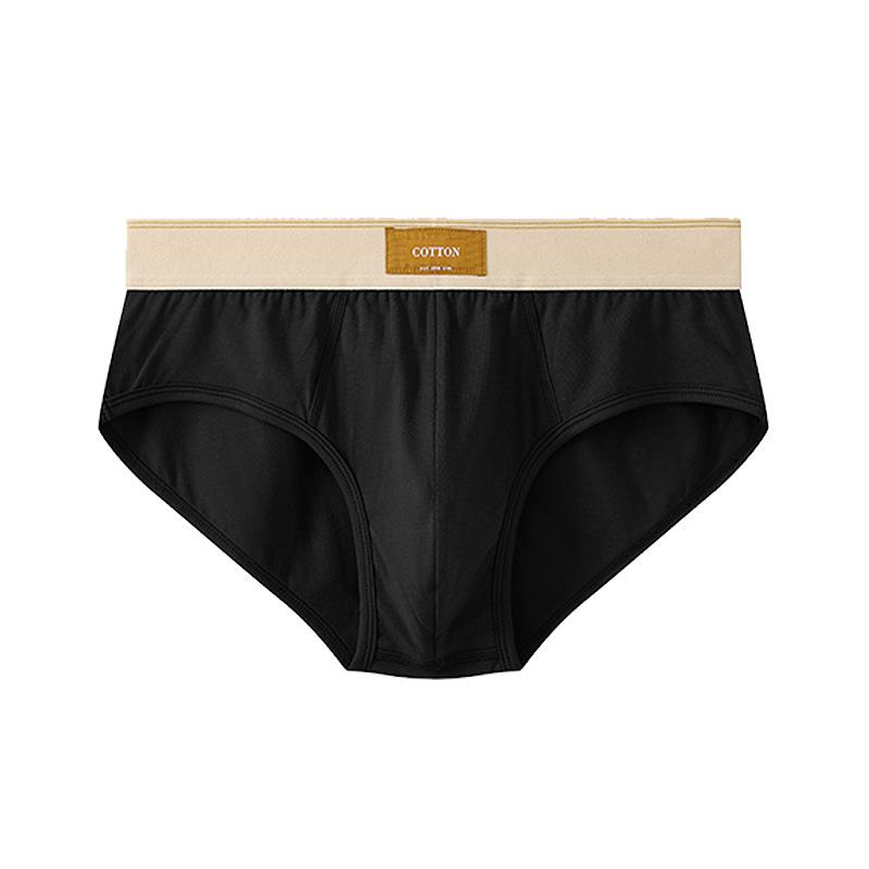 Solid Color Men's Underwear Loose Men's Triangle Pants Breathable Cotton Men's Plus Size Triangle Pants