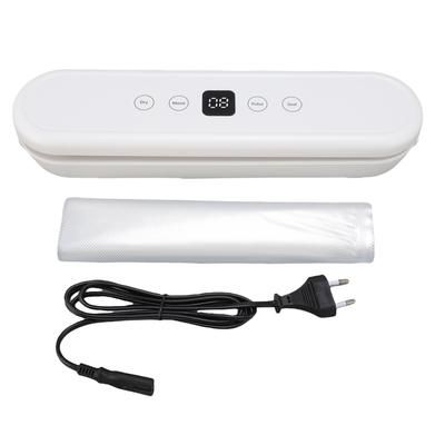 Vacuum Sealer Machine 80W 65Kpa Compact Automatic Food Sealer with Dry and Moist Modes 10 Vacuum