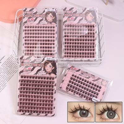 5/10 Rows Individual Eyelashes Diy Segmented Manga Natural Eyelash Clusters Lashes Extensions Soft False Eyelashes Korean Makeup