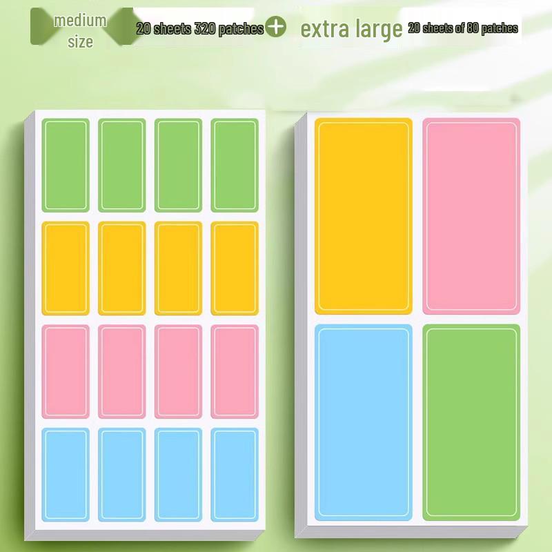 Waterproof Handwritten Name & Memo Stickers - Colorful, Easy-Dry, Self-Adhesive, Perfect for Labels & Food Date Marking.