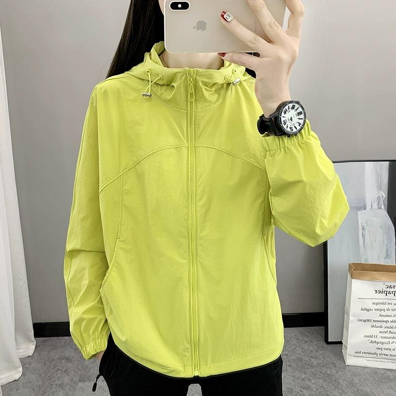 Women's Summer Outdoor Hooded Jacket - Cooling, UV-Resistant, Breathable, Loose-Fit Windbreaker for Sun Protection