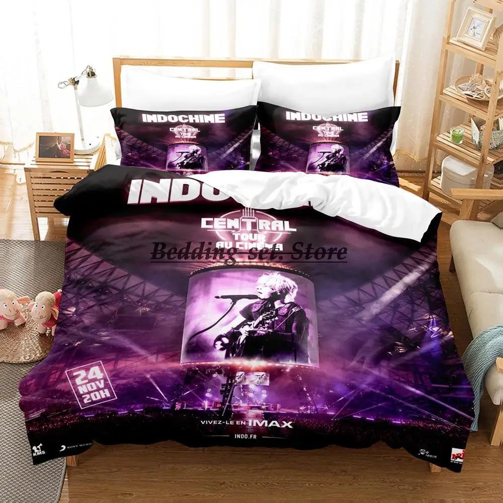 Indokina Rock Sängkläder Set Enkel Twin Full Queen King Size Sängset Aldult Barn Sovrum Påslakanset 3D Lakan Set