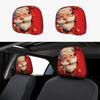 2Pcs Santa Claus Car Headrest Cover Universal Auto Seat Headcover  Gift for Car Lover