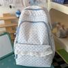 College-Stil Wellenpunkt Student Schulrucksack Damen Spitze Rucksack
