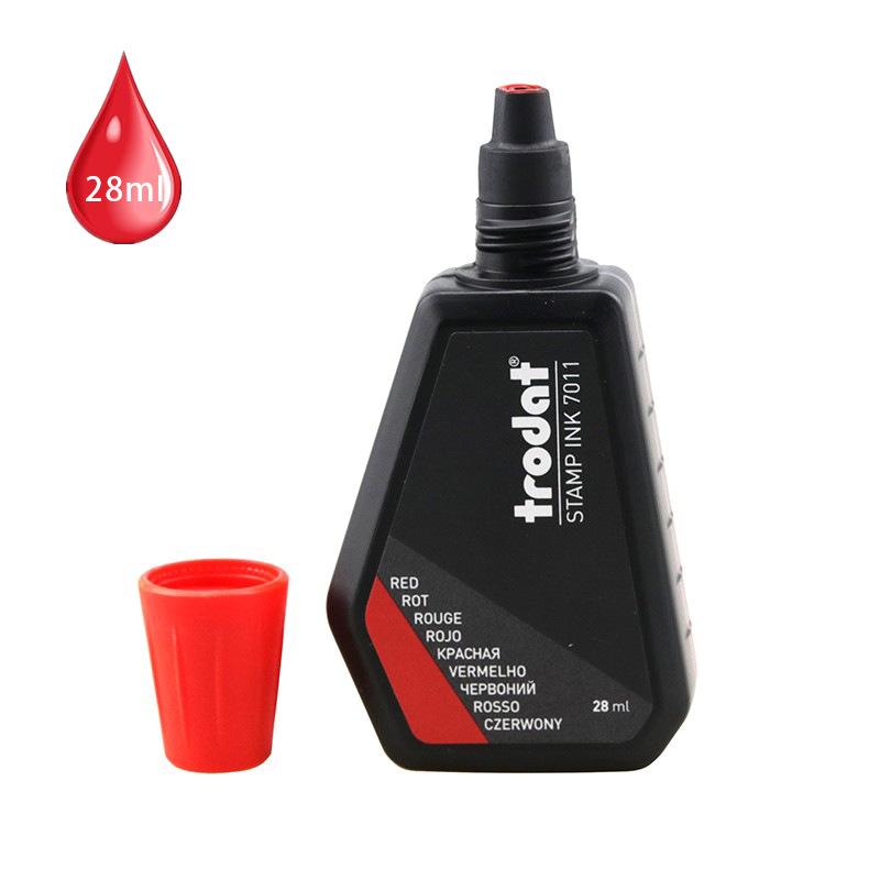 Trodat 7011 Red Water-Based Refill Ink for Flip Stamps
