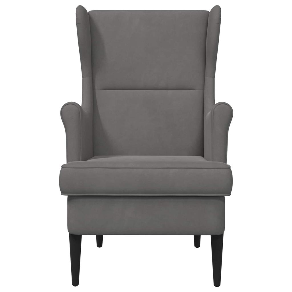 Armchair Dark Grey Velvet