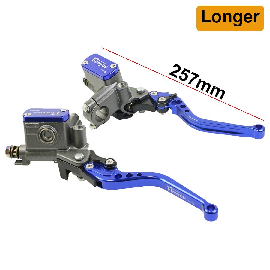 One Pair 14mm Piston Moto Bike Hydraulic Clutch Lever Right Hand Brake Master Cylinder Pump Lever 22mm Universal Street Pit Bike