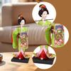 23cm Ethnic Japanese Geisha Doll Collectible Figurine, Vintage Kimono Girl Statue for Table