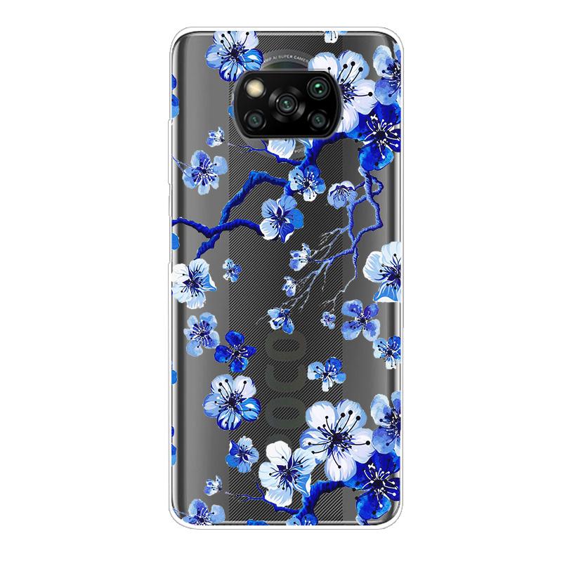 For Xiaomi Poco X3 NFC Case TPU Silicone Soft Cartoon Clear Case for Poco X3 Pro Phone Cover PocoX3 Pro Global Transparent Coque