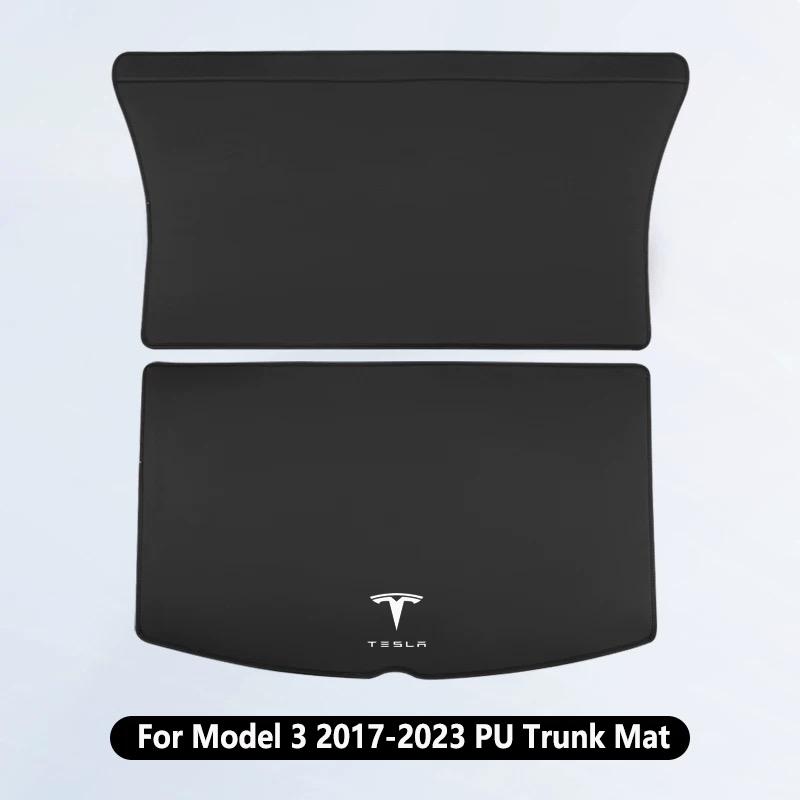 AAAIT1 For Tesla Model Y Juniper Model 3 Highland 2017-2026 Trunk Mat Full Coverage Seat Backrest Protective Cargo Liner Anti Dirty Pad