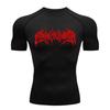 Printed Men's Tight T-Shirt Running Compression Compression T Shirt Gym Fitness Jogging Short Sleeve Male Casual Shirt Tops