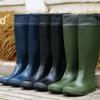 Fashion Crestar Women's Rain Boots Outdoor Super Waterproof Rubber Garden Boots Mud Boots Lady Non-slip Ultra Lightweight Flat Wellies