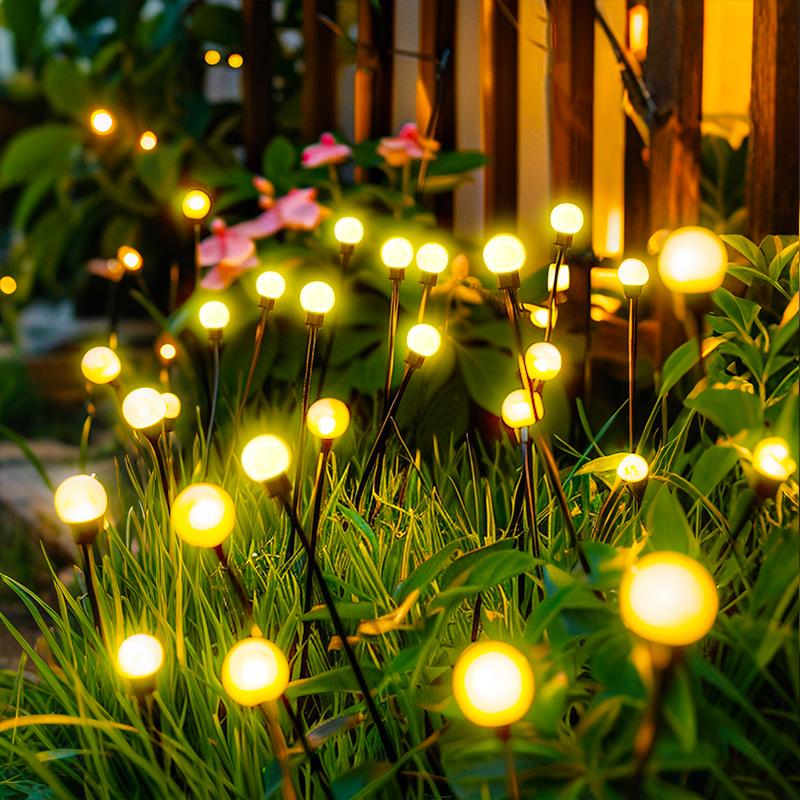 6LED Solar Sway Lights Outdoor Waterproof  Jellyfish Ball Shape Garden Decor Solar Lamp for Yard Pathway Patio Lawn