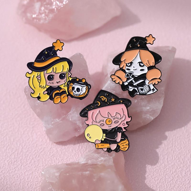 Cartoon Character Adorable Brooch Magical Elf Charming Alloy Pin For Bags Accessories And