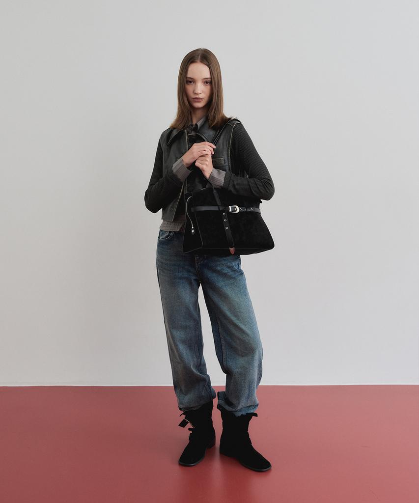Christine Project Dusty Belt Shoulder Medium(Black Truffle)