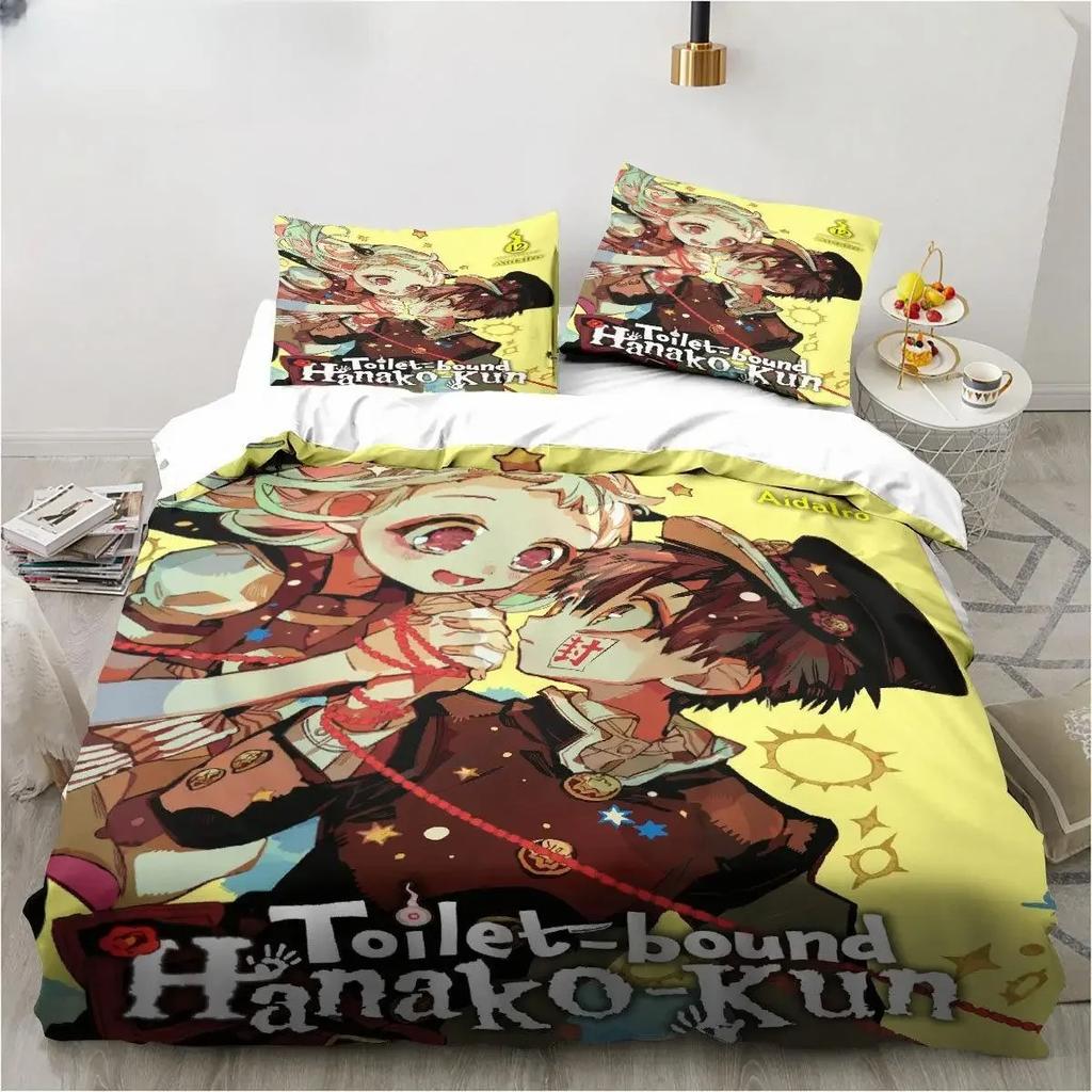 Anime Toilet-Bound Hanako-kun 3D Printed Bedding Set Duvet Covers Pillowcases Comforter Bedding Set Bedclothes Bed Linen