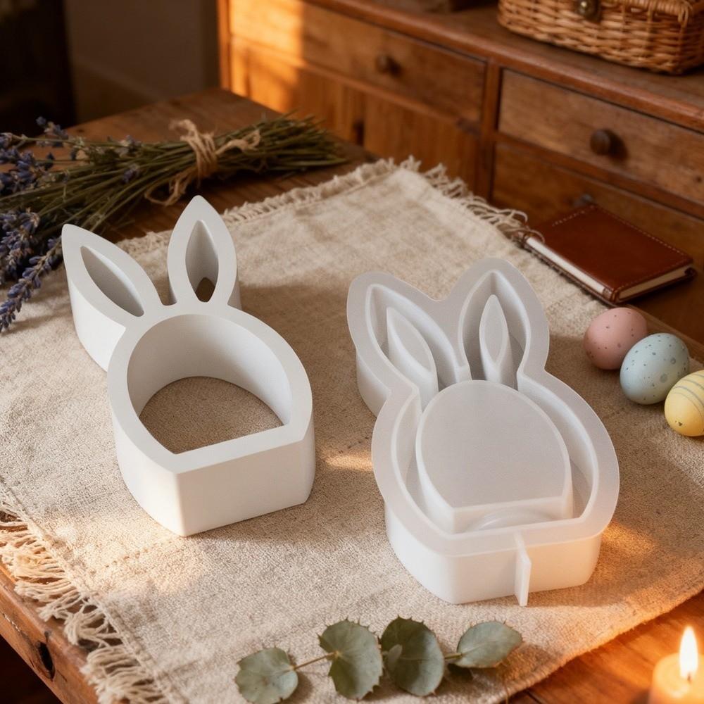 Handicrafts Egg Silicone Mold Hollow Tea Light Cup Holder Easter Candlestick Mold Home Decor