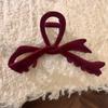 Soft Ribbon Bowknot Hair Clip for Women and Girls Fashionable and Versatile  Headwear Crab Hair Clips Hair Accessory