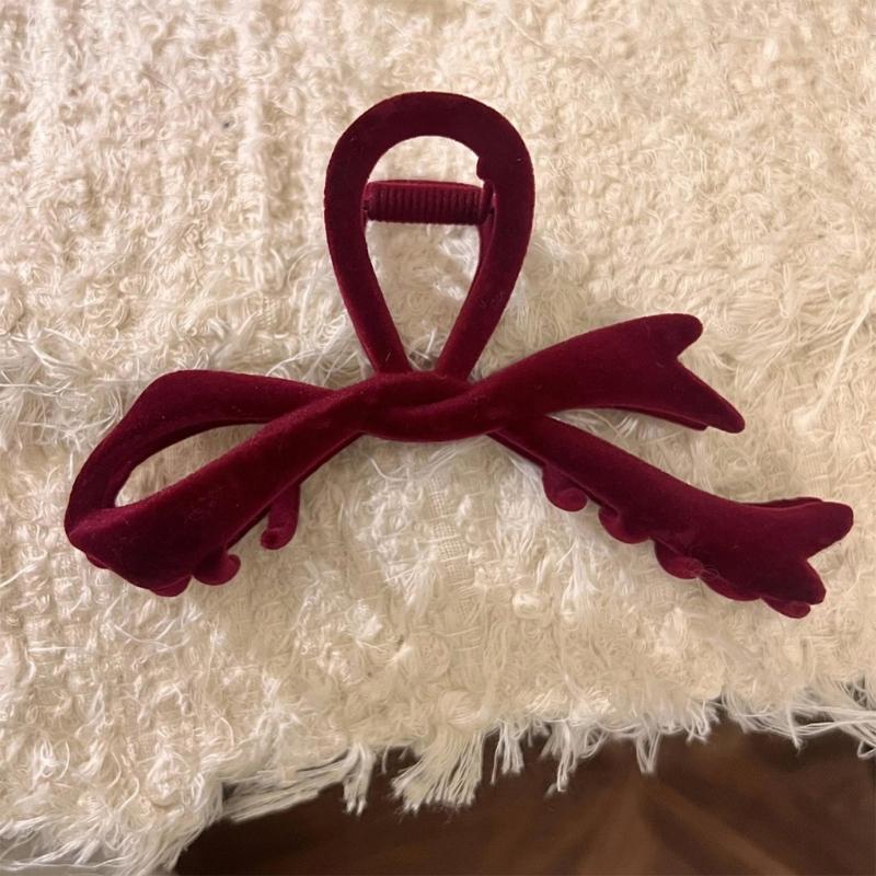 Soft Ribbon Bowknot Hair Clip for Women and Girls Fashionable and Versatile  Headwear Crab Hair Clips Hair Accessory