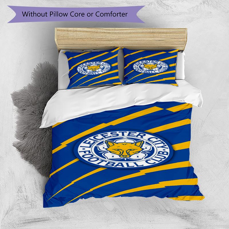 City Football Club Printed Pattern Duvet Cover Set – includes 1 duvet cover and 2 matching pillowcases Bedroom decor Christmas gifts