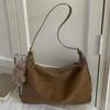 Casual Commuting Tote Bag, Soft Leather, Simple and Niche Single-shoulder Bag