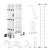 Multifunctionele Opvouwbare Ladder 7-in-1 3 Treden 3,6m Bereikhoogte voor Werk