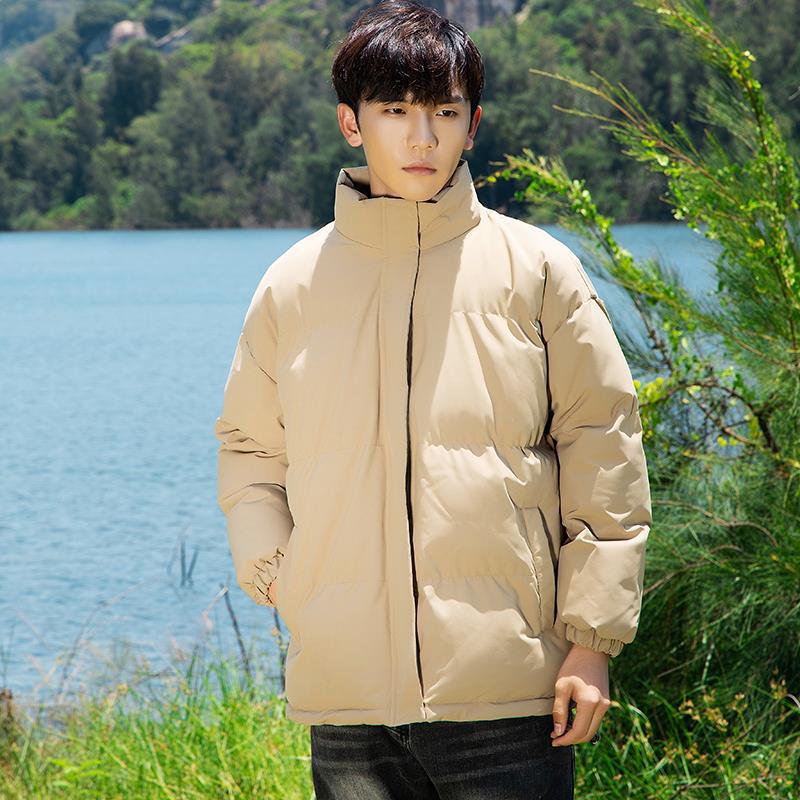 Autumn and Winter New Couple Cotton-padded Clothes Men's Stand-up Collar Bread Clothes Thickened Cotton-padded Jackets Student Cotton-padded Jackets