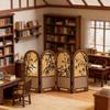 Chinese Retro Dollhouse Partition Screen Desktop Scene Layout Model  Study Room Use