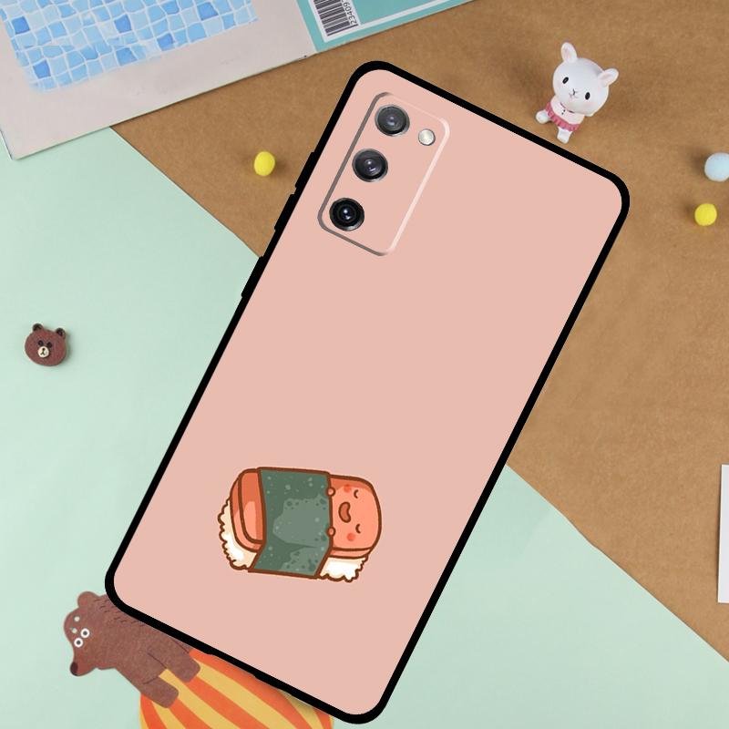 Essen Sushi Weiche Hülle Für Samsung Galaxy S25 Ultra S9 S10 S20 FE S21 S22 S23 Plus S24 Ultra Funda Abdeckung