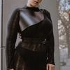 Punk Pu Leather Body Harness Belt, Adjustable Fashion Chest Belt, Harajuku Style Pu Leather Harness Belt For Women.