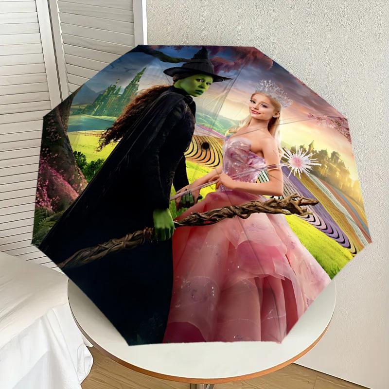1pc Wicked Automatic Folding Umbrella, Portable Collapsible Design, Casual Outdoor Accessory L1127035