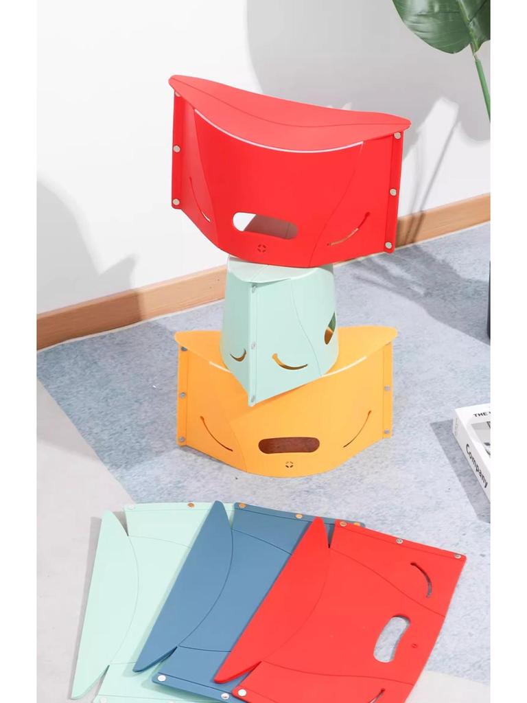 Jin Fu Portable Folding Plastic Stool for Travel and Outdoor Use