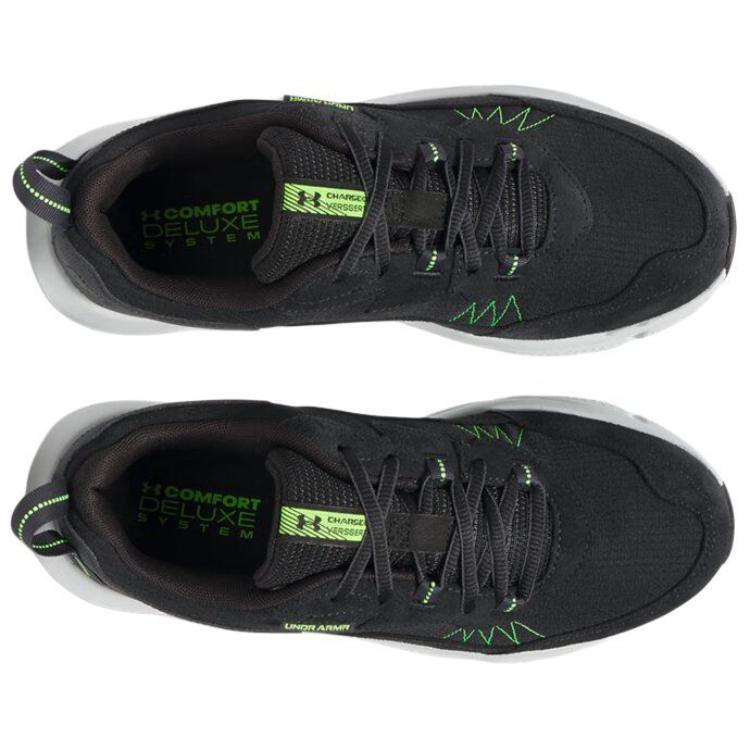 Under Armour Charged Verssert 2 Black Hyper Green Men Sneakers Anthracite 3027178-004