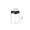 Household coffee bean storage jar Manual Vacuum Moisture Proproof Storage Jar Bottle Kitchen High Borosilicate Glass Tea Jar sea shipping lyp011