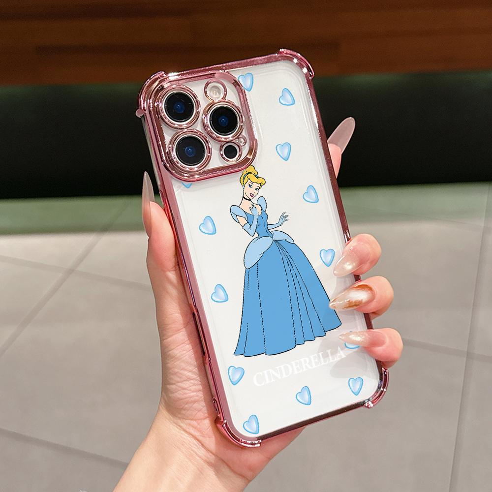 Beautiful Disney Princess Phone Case for Samsung Galaxy S26 S25 S24 S23 S22 S21 S20 FE Ultra Plus 5G Anti-drop Transparent Cover