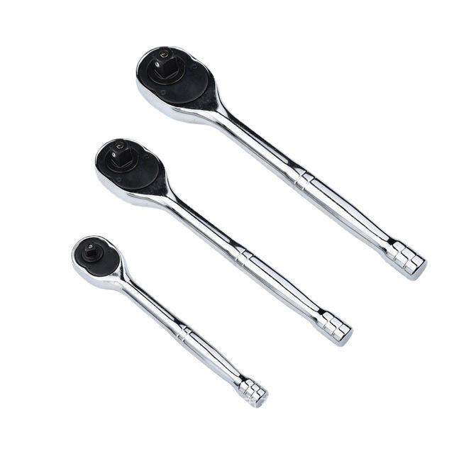 Automatic Quick-Release Ratchet Wrench Set: Large, Medium, Small - Labor-Saving Design