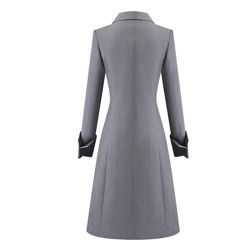 Tluoman Women's Double-Breasted Suit Dress