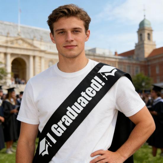 Graduation Sash Class of 2026 Grad Honor Sash I Graduated Satin Sash for Congrats Graduates Party Supplies