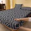 Piece 1 Of Memory Time Patterned Frosted Bedsheet, Bedroom Printed Bedspread, Bedding Excluding Pillowcases