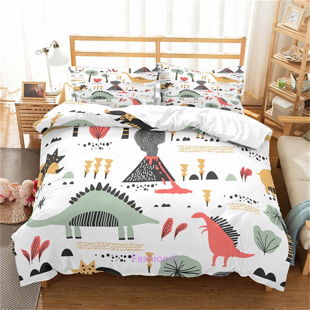 Dinosaur Single/Double/Queen/King Bed Quilt/Doona/Duvet Cover Set Pillowcase