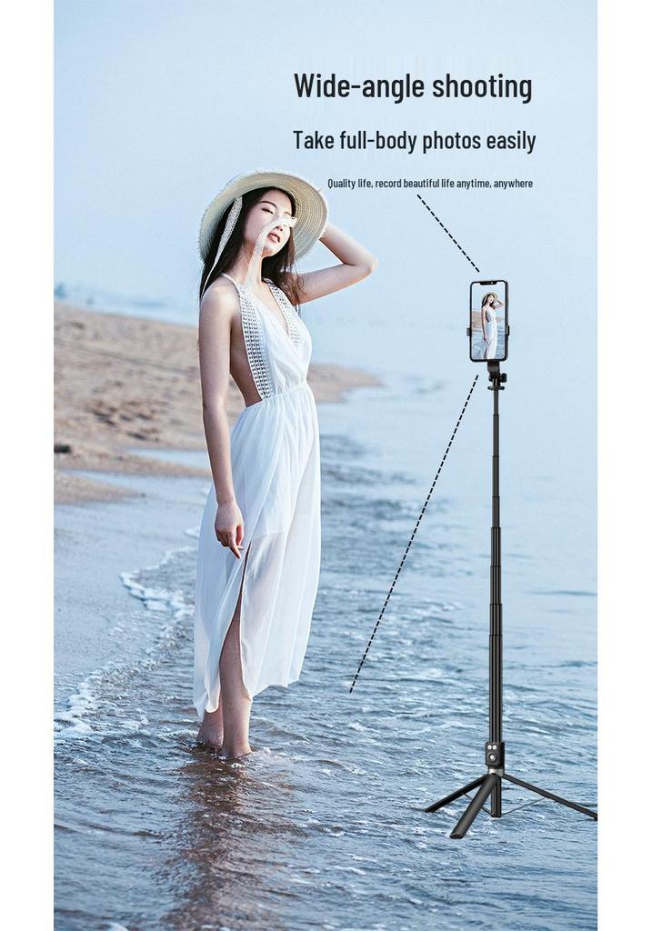 Top-Selling Bluetooth Selfie Stick with Retractable Tripod & Anti-Shake Gimbal